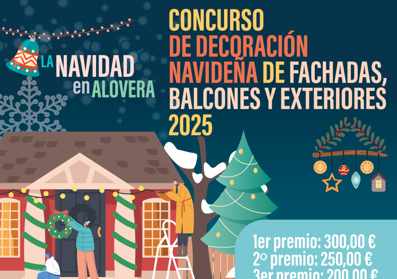 Convocado concurso de decoración navideña para exterior de viviendas.