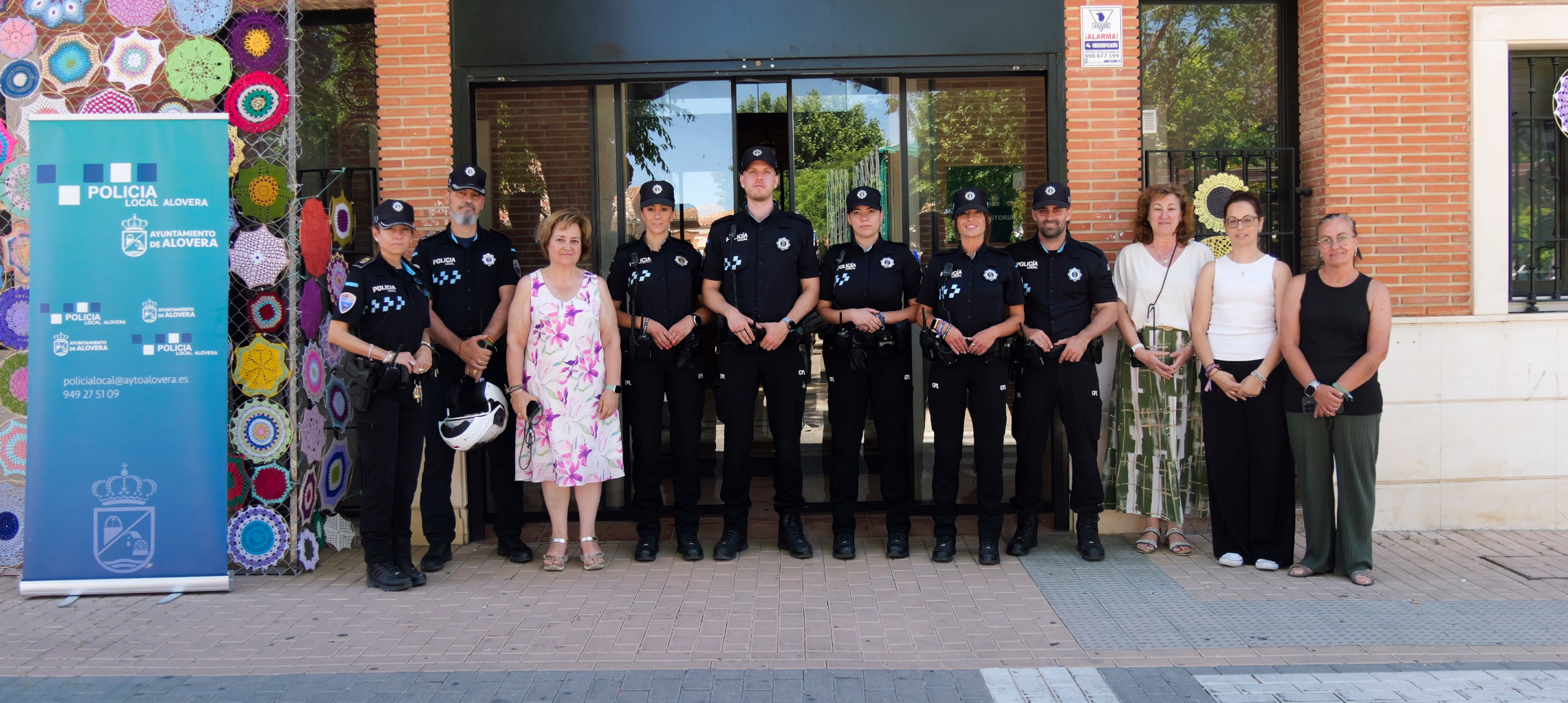 Se incorporan en prácticas cinco nuevos agentes a Policía Local de Alovera.